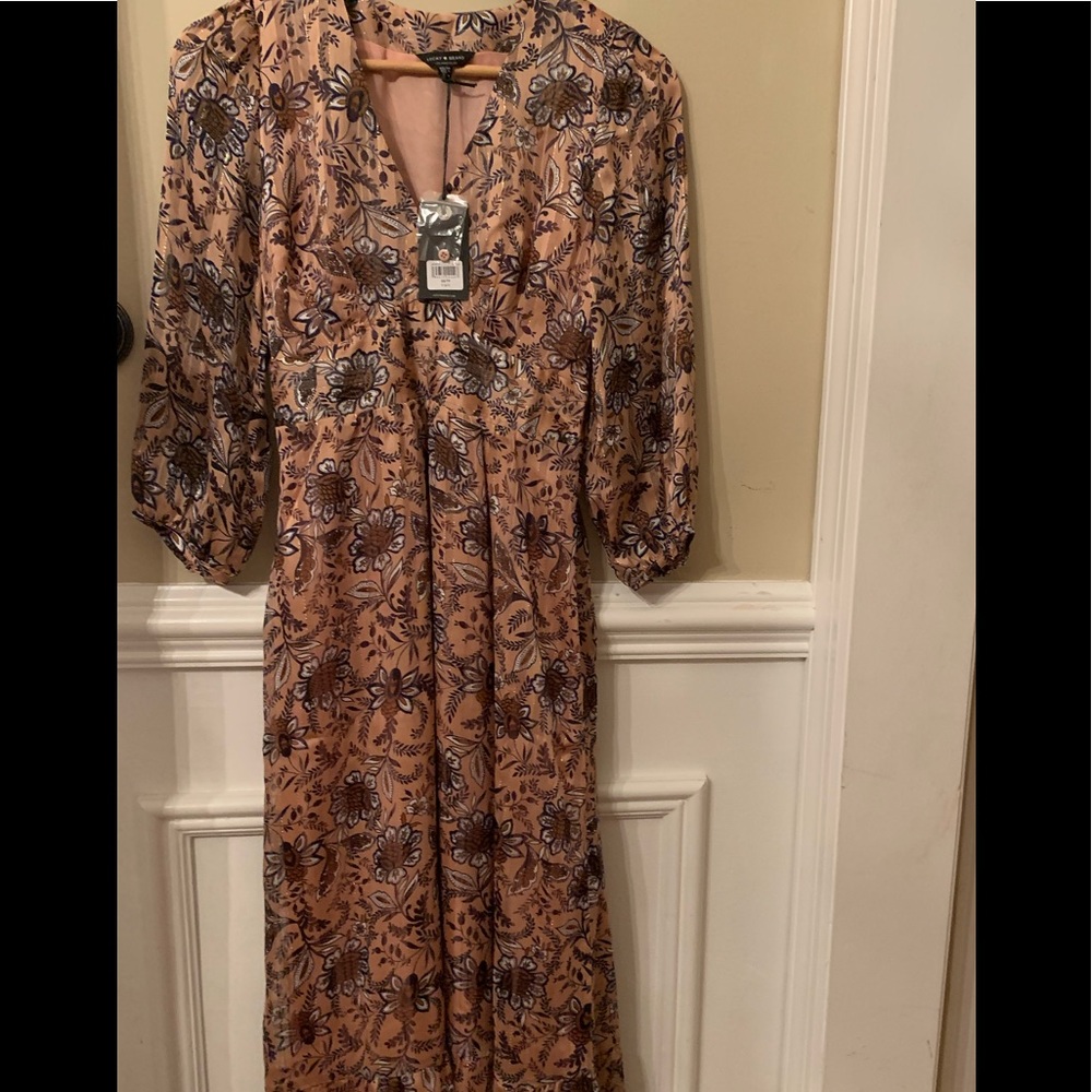 NWT Lucky Brand floral maxi dress size xs.